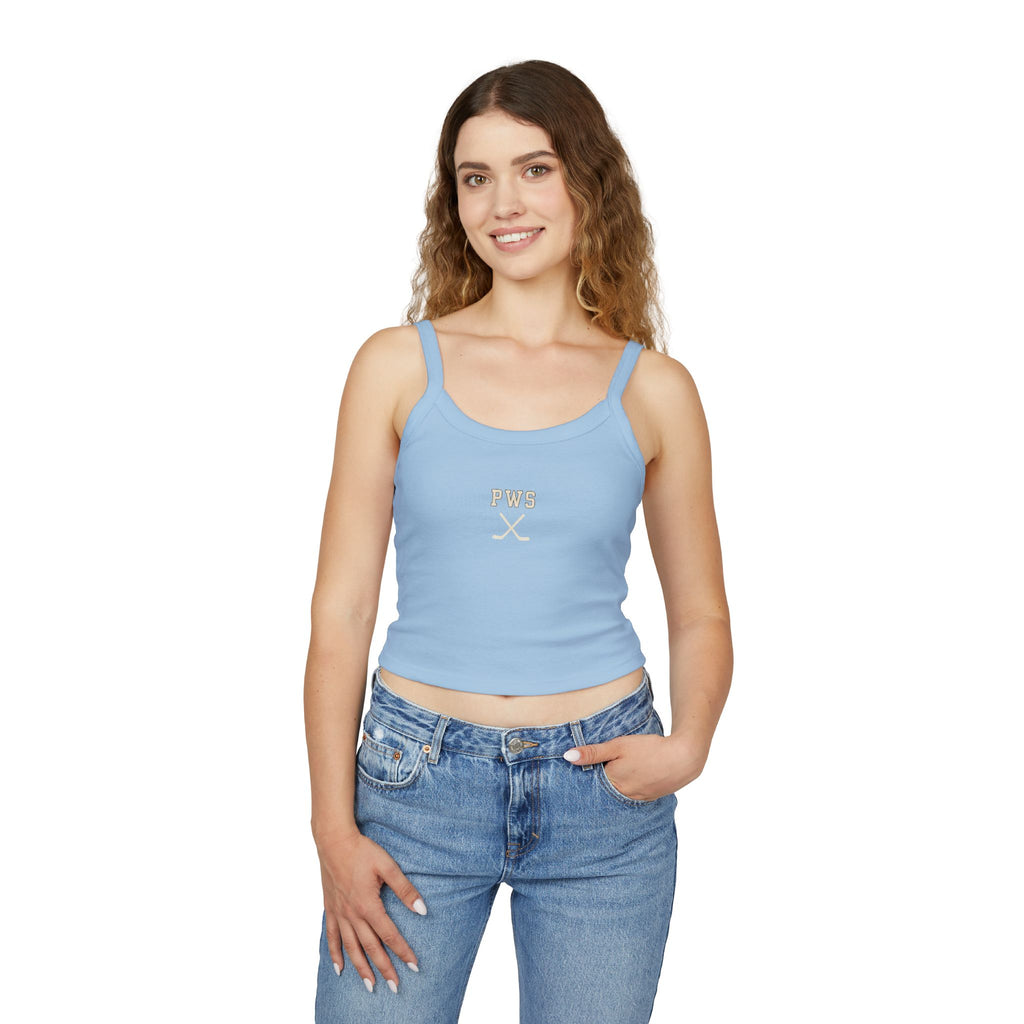 PWS Hockey Spaghetti Strap Tank — Women's Crop Top