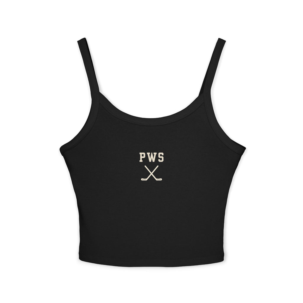 PWS Hockey Spaghetti Strap Tank — Women's Crop Top