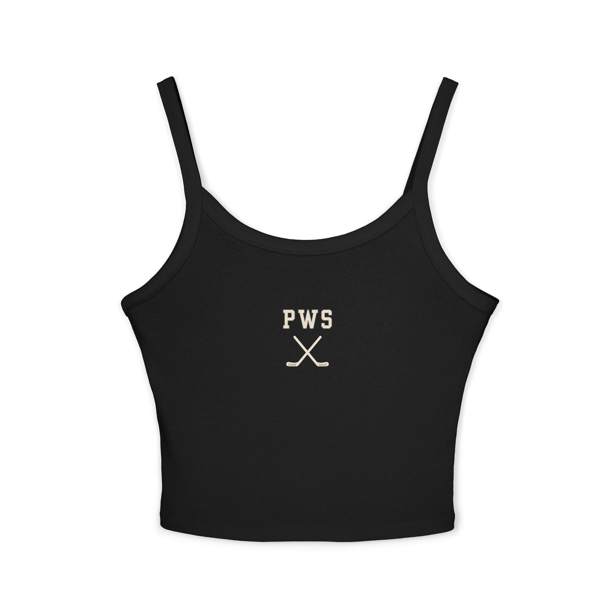 PWS Hockey Spaghetti Strap Tank — Women's Crop Top