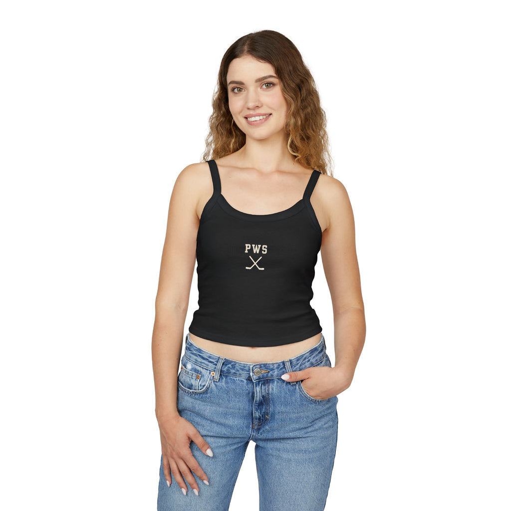 PWS Hockey Spaghetti Strap Tank — Women's Crop Top