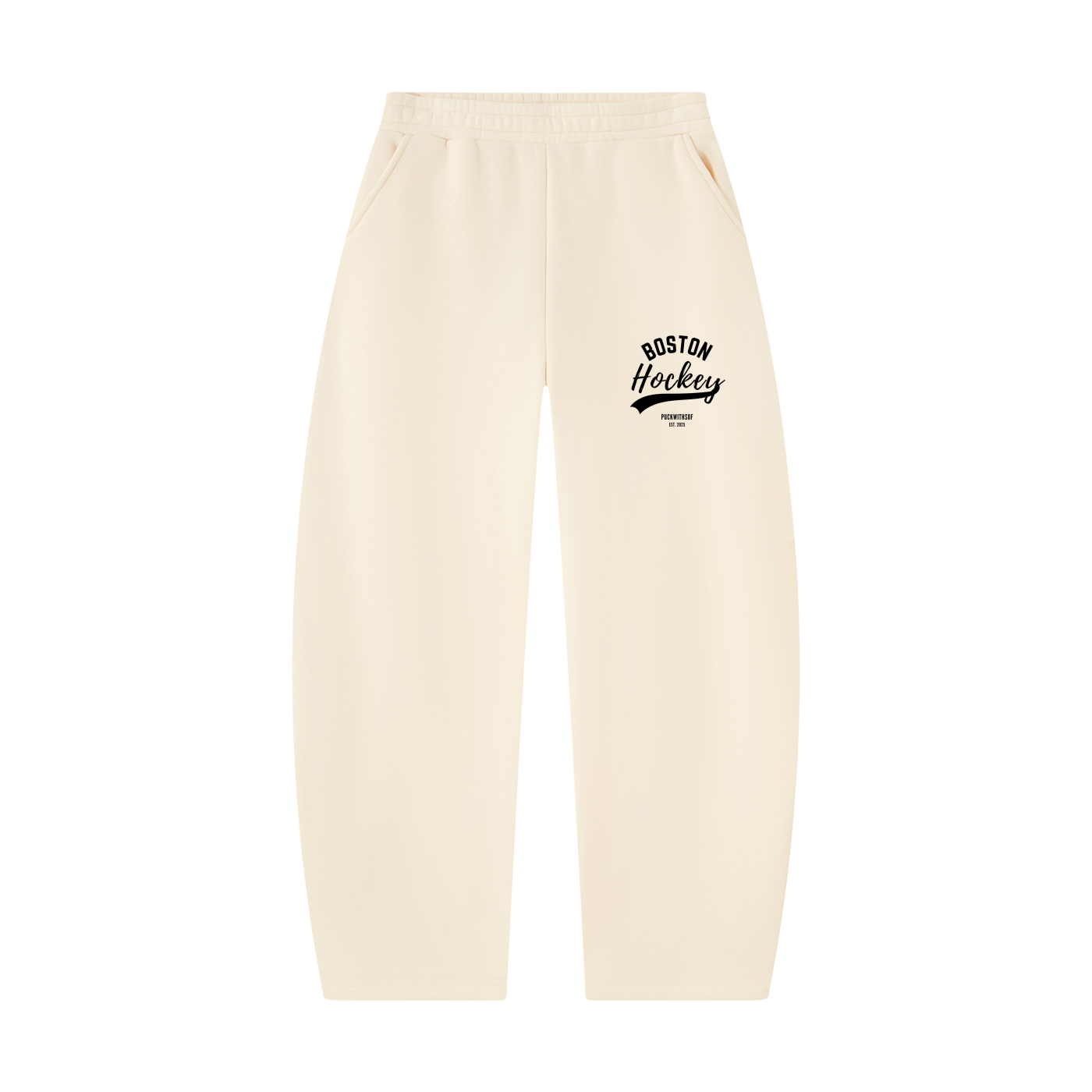 Unisex Boston Hockey Barrel Leg Sweatpants